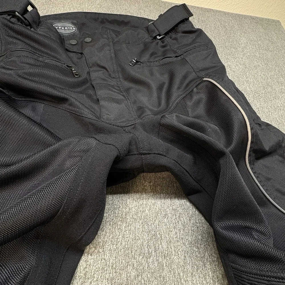 FirstGear Hypertex Black Waterproof Breathable Motorcycle Riding Pants Men's 38T